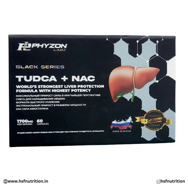 Phyzon Labz TUDCA + NAC Black Series – Liver & Kidney Support 60 Capsules Phyzon Labz