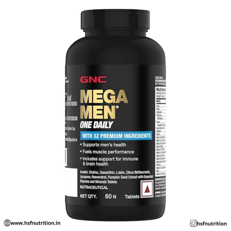 GNC Mega Men One Daily Multivitamin - 60 Tablets - Hold Strong Fitness & Nutrition