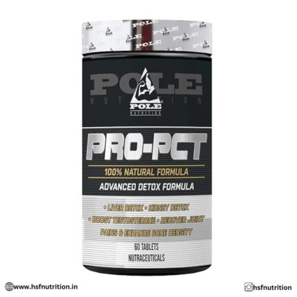 Pole Nutrition PRO-PCT 100% Natural Advance Detox Formula- 60 Tablets - Hold Strong Fitness & Nutrition