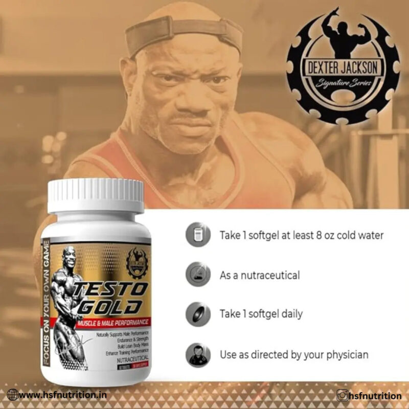 Dexter Jackson Testro Gold - 60 Tablets, Testosterone booster - Hold Strong Fitness & Nutrition