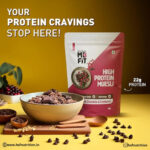 MuscleBlaze MB Fit High Protein Muesli - 1kg, Dark Chocolate & Cranberry, 22g Protein - Hold Strong Fitness & Nutrition