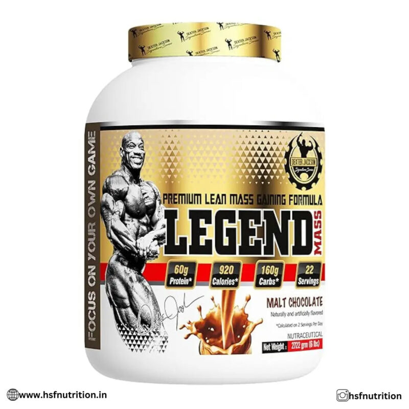 Dexter Jackson Legend Mass Gainer - Premium Lean Mass Gaining Formula  - 2.7kg / 6 Lbs, Malt Chocolate - Hold Strong Fitness & Nutrition
