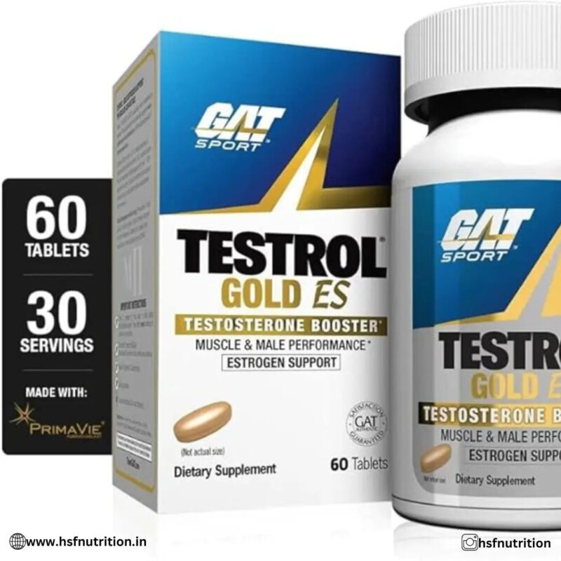GAT Sports Testrol Gold ES - 60 Tablets | Testosterone Booster - Hold Strong Fitness & Nutrition