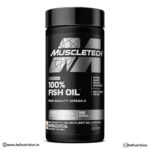 MuscleTech Platinum 100% Fish Oil For Men And Women - 100 Softgel, 1000Mg Omega 3 With 180 Mg Epa & 120 Mg Dha for Heart, Joints & Brain Health - Hold Strong Fitness & Nutrition