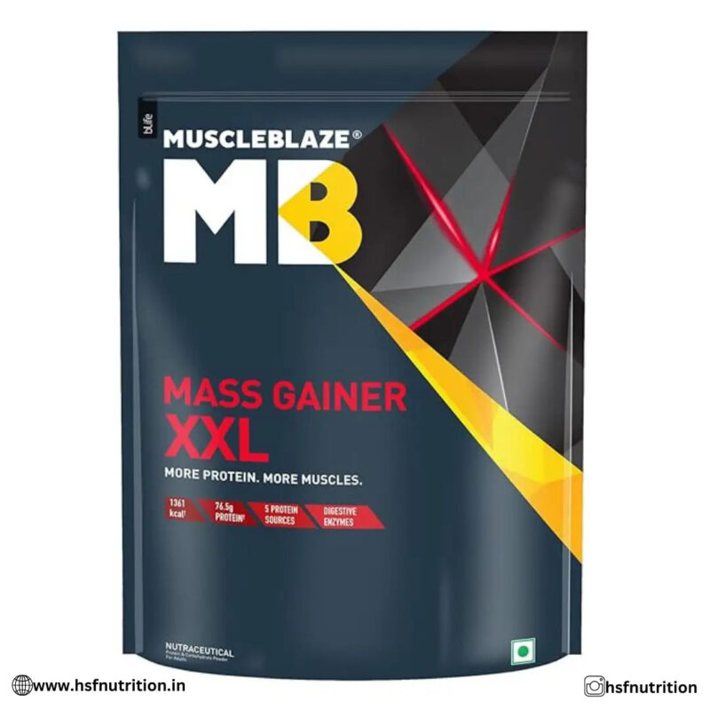 MuscleBlaze MB Super Gainer Xxl  - 1kg, Chocolate - Hold Strong Fitness & Nutrition