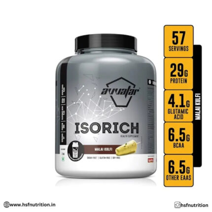 Avvatar Whey Isorich Protein  - 2Kg, Malai Kulfi, 29gm, Isolate Protein - Hold Strong Fitness & Nutrition