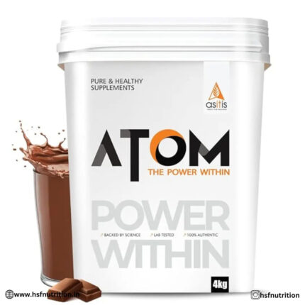 ASITIS ATOM Whey Protein - 4kg, 27g protein - Hold Strong Fitness & Nutrition