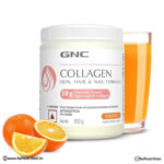 GNC Marine Collagen -200 Gm, Orange | Radiant & Youthful Skin, Reduces Fine Lines & Wrinkles, Added Hyaluronic Acid, Biotin & Vitamin C - Hold Strong Fitness & Nutrition