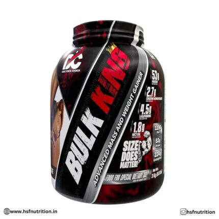 Doctors Choice DC Bulk King Advanced Mass & Weight Gainer - 3 Kg - Hold Strong Fitness & Nutrition