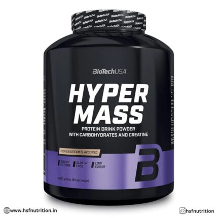 BioTechUSA Hyper Mass Gainer with Carbs & Protein Blend - 4 kg, 61 Serving, Cookies & Cream BioTechUSA