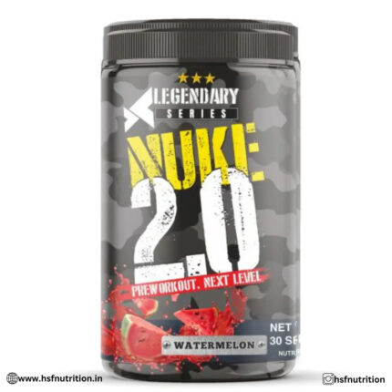 Bigflex PreWorkout Nuke 2.0 Advanced Formulation - 400gm, 30 Servings, Watermelon - Hold Strong Fitness & Nutrition
