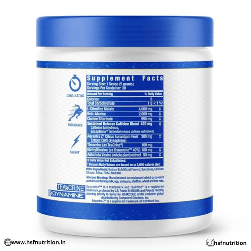 Ronnie Coleman RC Yeah Buddy PreWorkout - 30 Serving, 240 gm, Sour Berry - Hold Strong Fitness & Nutrition