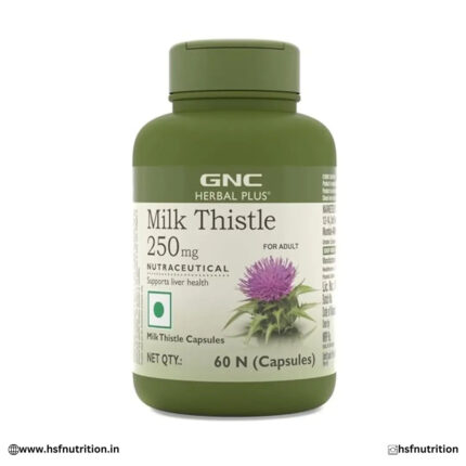 GNC Herbal Plus Milk Thistle - 60 Capsules | Removes Liver Toxins & Protects Liver Support GNC