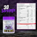 BigFlex EAA Essential Amino Acid Full Spectrum EAAs-BCAA - 450 gm, 30 Servings, Black Current - Hold Strong Fitness & Nutrition
