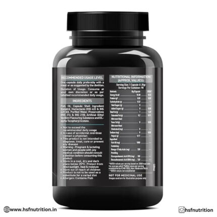 MuscleBlaze MB Omega 3 Fish Oil - 90 Capsules | 1000mg Omega 3 with 180mg EPA & 120mg DHA - Hold Strong Fitness & Nutrition