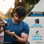 MuscleBlaze MB Omega 3 Fish Oil - 90 Capsules | 1000mg Omega 3 with 180mg EPA & 120mg DHA - Hold Strong Fitness & Nutrition