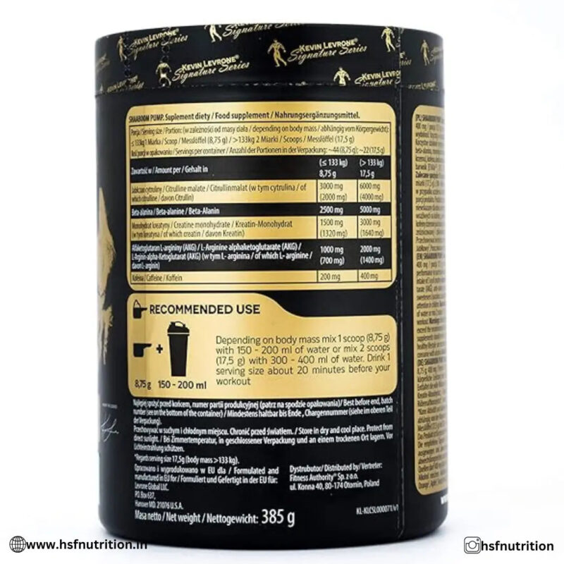 Kevin Levrone Signature Series Shaboom Pump PreWorkout - 385g - Hold Strong Fitness & Nutrition