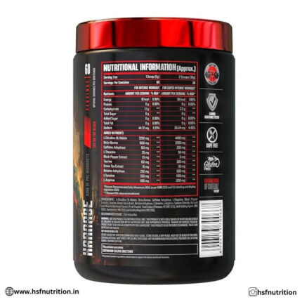 Bigmuscles Nutrition Karnage PreWorkout - 60 Servings, 300gm, Sex On the Beach - Hold Strong Fitness & Nutrition
