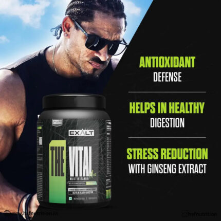 EXALT SUPPS The Vital Multivitamins - 100 Tablets,  25 Vitamin & Minerals - Hold Strong Fitness & Nutrition