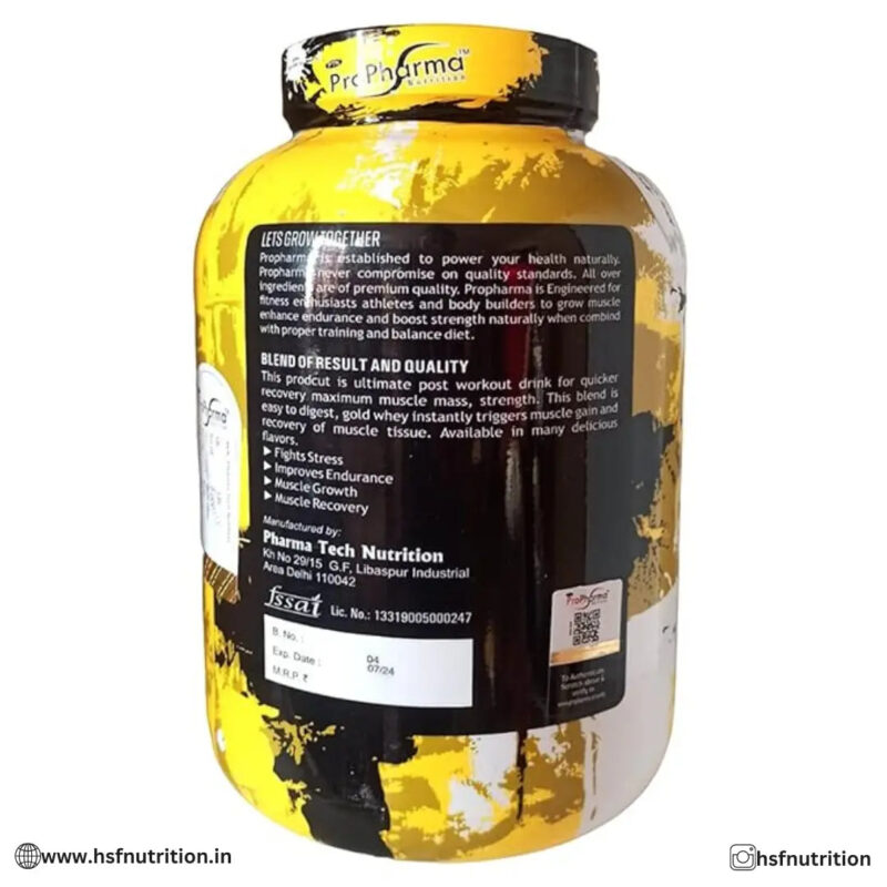 ProPharma Gold Whey Mass Gainer - 2.7kg, Double Rich Chocolate ProPharma