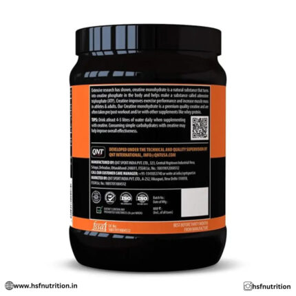 QNT Creatine Monohydrate - 250g, 83 Servings - Hold Strong Fitness & Nutrition