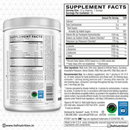 Scivation XTEND X Airheads Mystery BCAA - 30 Serving, 405 gm, USA Version, Candy - Hold Strong Fitness & Nutrition