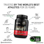 Optimum Nutrition ON Gold Standard 100% Whey - 2 lbs, 907g, Double Rich Chocolate - Hold Strong Fitness & Nutrition