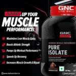 GNC AMP Pure Isolate Low Carb - 1.81 kg, 25g Protein, 6g BCAA, Chocolate Frosting - Hold Strong Fitness & Nutrition
