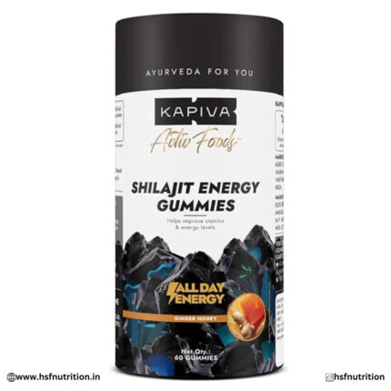 Kapiva Himalayan Shilajit/Shilajeet Gummies | 225mg Shilajit/Gummy  - 60 Gummies | Ginger Honey Flavour | NABL-Certified Gummy | Boosts Energy Levels, Endurance & Stamina | No Added Sugar | Gelatin Free Kapiva