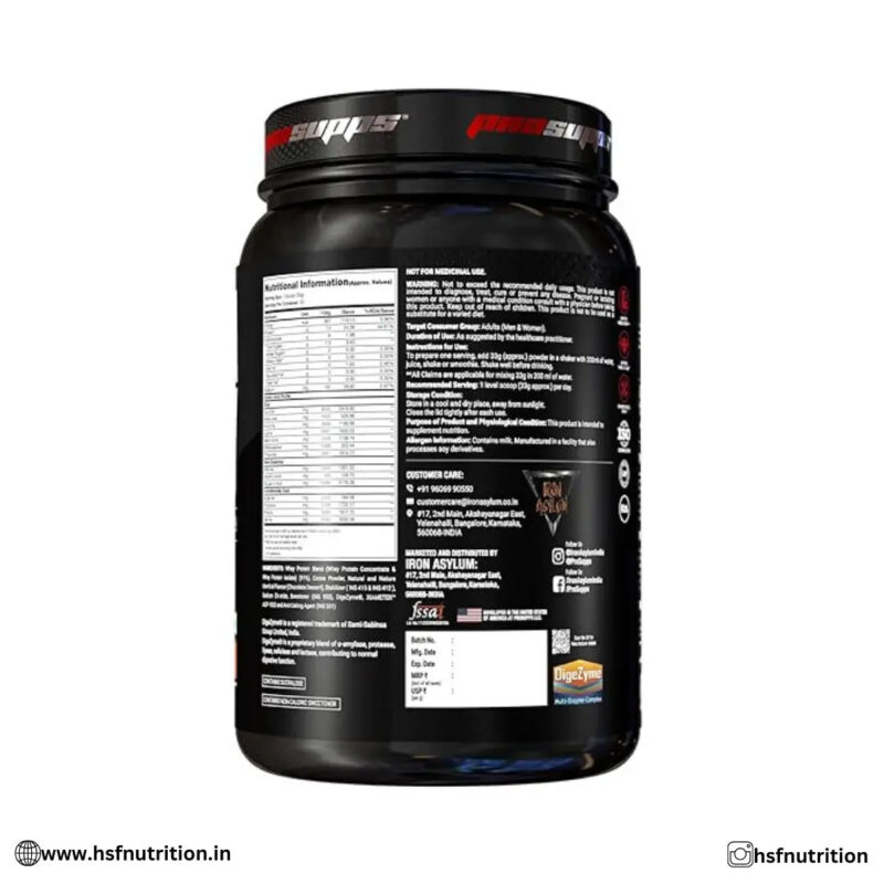 PS PROSUPPS Alpha Whey Protein - 24G Protein, 1Kg, Chocolate Dessert - Hold Strong Fitness & Nutrition