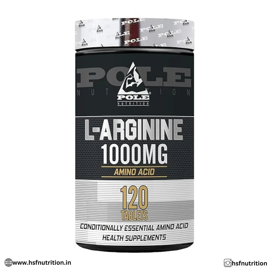 32_507bbc54-e9cd-4a94-acaf-02c4b980fc1f Pole Nutrition L-Arginine Essential Amino Acid 1000mg - 120 Tablets - Hold Strong Fitness & Nutrition