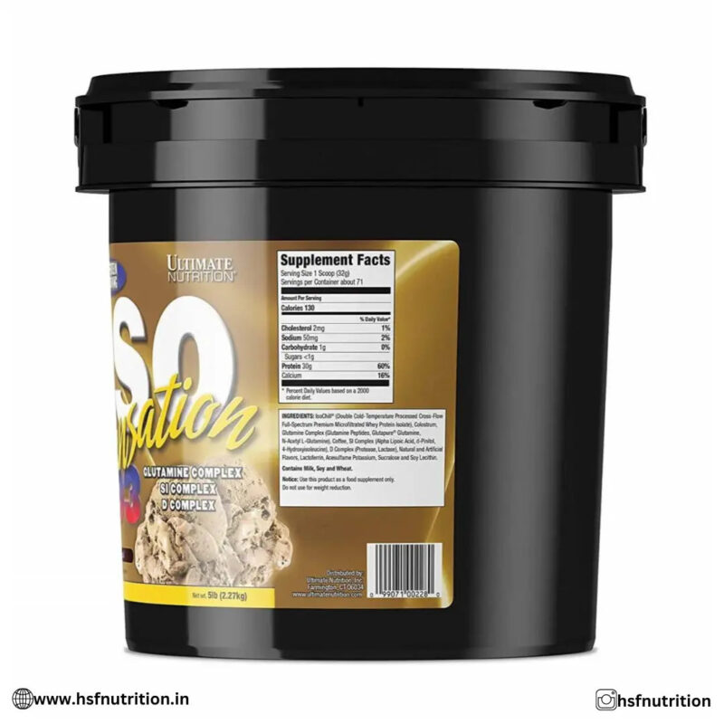 Ultimate Nutrition Iso Sensation 93 Whey Protein  - 2.27kg/5Lbs - Hold Strong Fitness & Nutrition