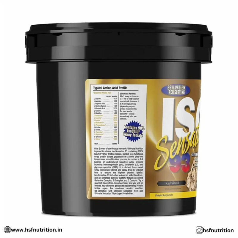 Ultimate Nutrition Iso Sensation 93 Whey Protein  - 2.27kg/5Lbs - Hold Strong Fitness & Nutrition