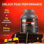 Muscleblaze MB Biozyme Whey Protein PR -  2Kg / 4.4Lbs, 30gm | 3G Creatine Monohydrate, 50Mg Astragin, Chocolate Fudge - Hold Strong Fitness & Nutrition