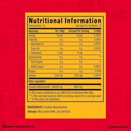 GNC Pro Performance Pure Micronized Creatine Monohydrate  - 100 gm, 33 Serving, Unflavoured - Hold Strong Fitness & Nutrition
