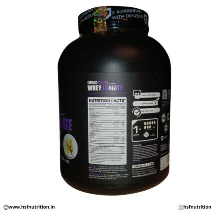 Denzour Nutrition Denz-Tech Whey Isolate Protein - 2Kg, 27g, 63 Serving, Pista Kulfi Denzour Nutrition