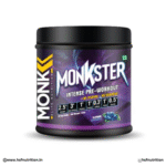 MUSCLE MONK Monkster Intense Preworkout 300 Gram - 30 Servings, Blueberry Flavor Bigmuscles Nutrition