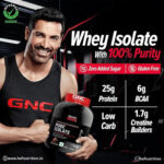 GNC AMP Pure Isolate Low Carb - 1.81 kg, 25g Protein, 6g BCAA, Chocolate Frosting - Hold Strong Fitness & Nutrition