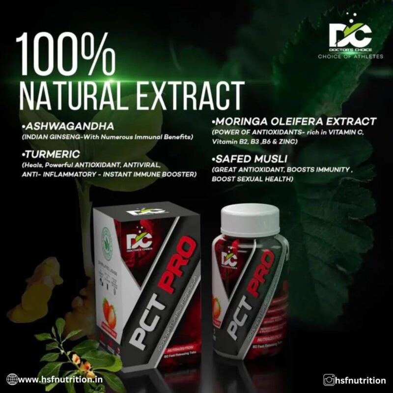 Doctors Choice DC PCT PRO - 60 Capsules - Hold Strong Fitness & Nutrition