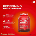 Bigmuscles Nutrition Nitric Whey protein - 2kg, 27g Isolate Whey Protein, Rich Chocolate - Hold Strong Fitness & Nutrition