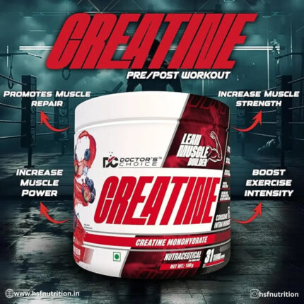 Doctors Choice DC Creatine Monohydrate - 250 gm, 83 Serving, Unflavoured - Hold Strong Fitness & Nutrition