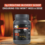 Muscleblaze MB Biozyme Whey Protein PR -  1Kg, 30gm | 3G Creatine Monohydrate, 50Mg Astragin, Chocolate Fudge - Hold Strong Fitness & Nutrition