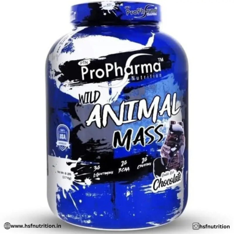 ProPharma Wild Animal Mass Gainer - 2.7kg, Double Rich Chocolate - Hold Strong Fitness & Nutrition