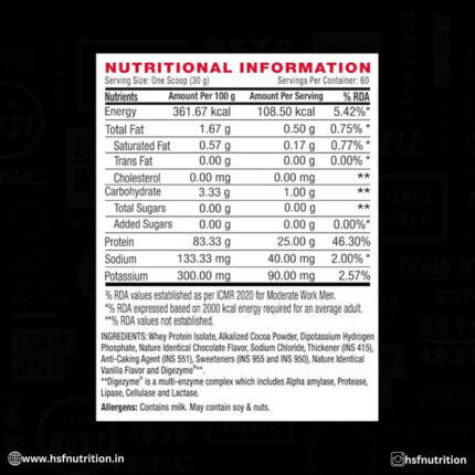 GNC AMP Pure Isolate Low Carb - 1.81 kg, 25g Protein, 6g BCAA, Chocolate Frosting - Hold Strong Fitness & Nutrition