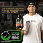 Optimum Nutrition ON Gold Standard 100% Whey - 2 lbs, 907g, Double Rich Chocolate - Hold Strong Fitness & Nutrition