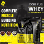 Muscle Throne Corefuel Whey Protein  - 2 kg, Chocolate, 65 Serving, Free Shaker Inside - Hold Strong Fitness & Nutrition