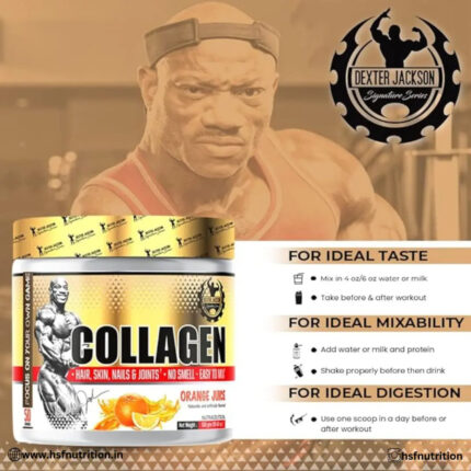 Dexter Jackson Collagen - 50 Servings, 550 gm, Orange Juice - Hold Strong Fitness & Nutrition