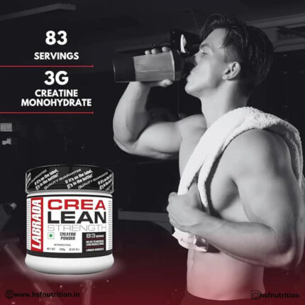 Labrada CreaLean Powder Creatine Monohydrate – 250g, 83 Servings, Unflavored - Hold Strong Fitness & Nutrition
