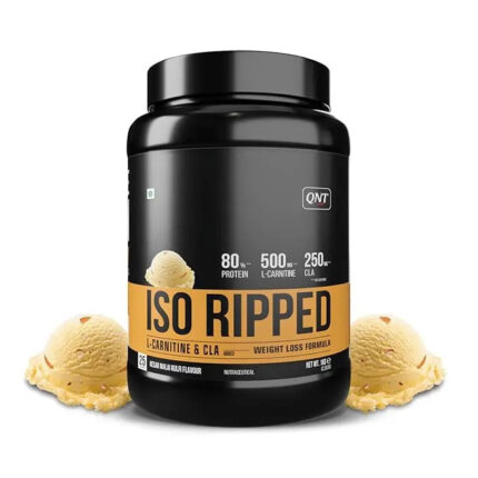 QNT ISO Ripped Whey Protein Isolate - 1kg  | 32g Pure Whey Isolate per Serving With L-Carnitine & CLA - Hold Strong Fitness & Nutrition