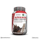 Scitron Advance Whey Protein - 1 Kg, Double Rich Chocolate, 25.5g Protein - Hold Strong Fitness & Nutrition